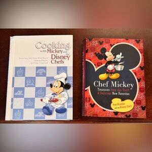 2 Disney Chef Mickey Cookbook Set